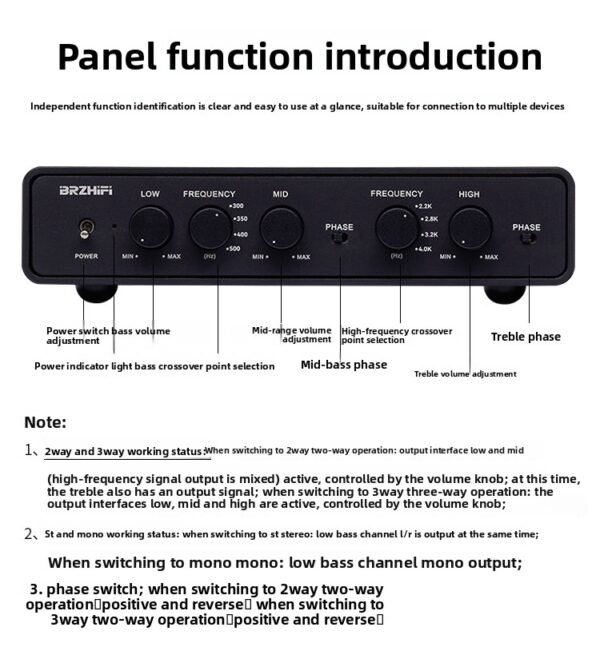 BRZHIFI Fever Class 2/Triple Electronic Frequency Divider Preamplifier EN30