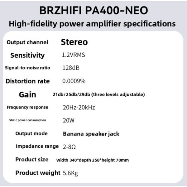 BRZHIF Digital Power Amplifier PA400 NEO Power Amplifier Reference Netherlands 1ET400A
