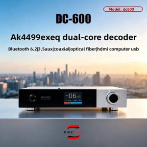 BRZHIFI flagship DC600 audio decoder, featuring the AK4499EXEQ dual-core chip and Bluetooth 6.2.