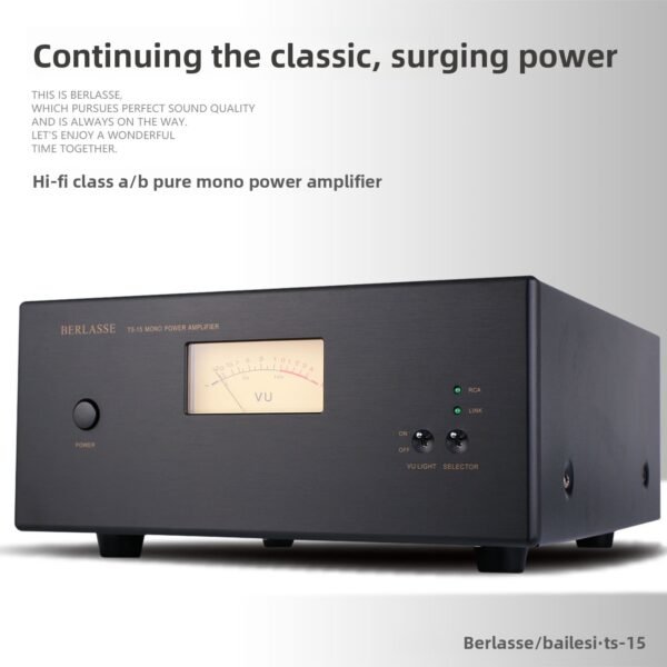 BERLASSE 2027 New Upgrade TS-15 Home Fever Mono Pure Rear Stage Power Amplifier HIFI High Power 250W MONO Rear Stage