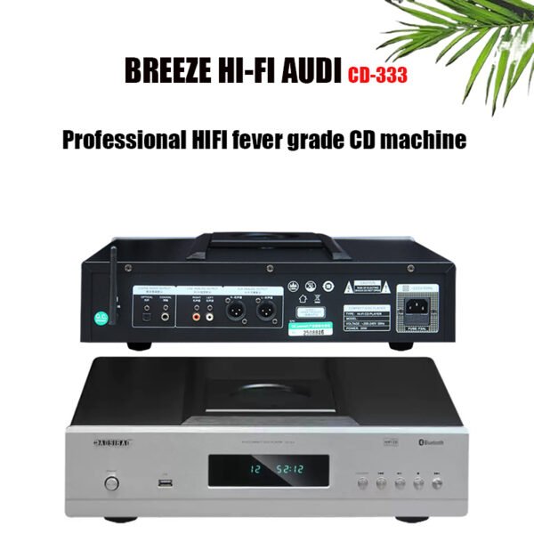 CD-333 Slide-type High-end Fever CD Player Bluetooth Lossless hifi Player Turntable Black Glue USB Disk High Fidelity