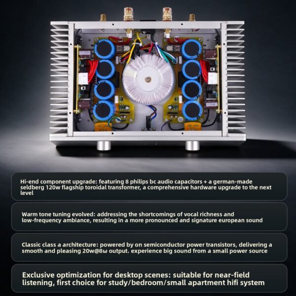 A1S-BC BRZHIFI Household High Power High Fidelity Pure Class A Power Amplifier Rear Stage