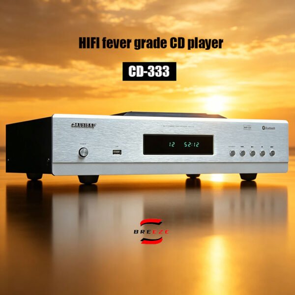 CD-333 Slide-type High-end Fever CD Player Bluetooth Lossless hifi Player Turntable Black Glue USB Disk High Fidelity