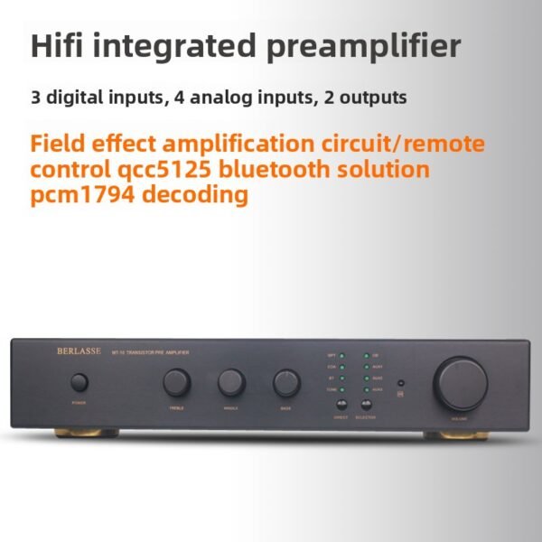 Berlasse Fever Field Effect Front Amplifier 1794 Decoder 5125 Bluetooth HIFI Power Amplifier Front