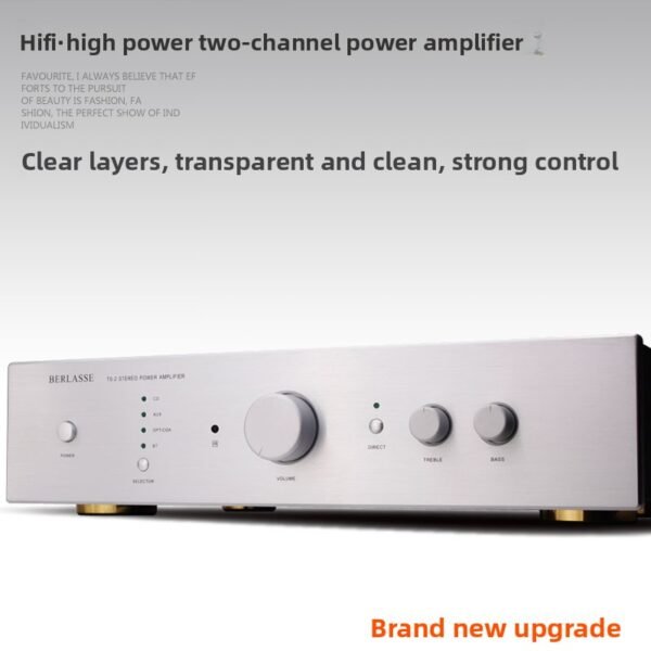 BERLASSE TS-2 HiFi High Fidelity High Power Amplifier Fever 2.0 Home Bluetooth Remote Control Imported Components Newly Upgraded