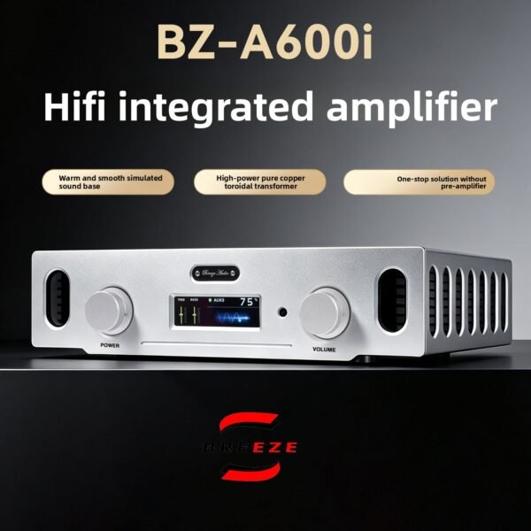 1001 BRZHIF Home Merging Power Amplifier BZ-A600i Reprinted UK SF60 Bluetooth 6.2 Full Remote Control