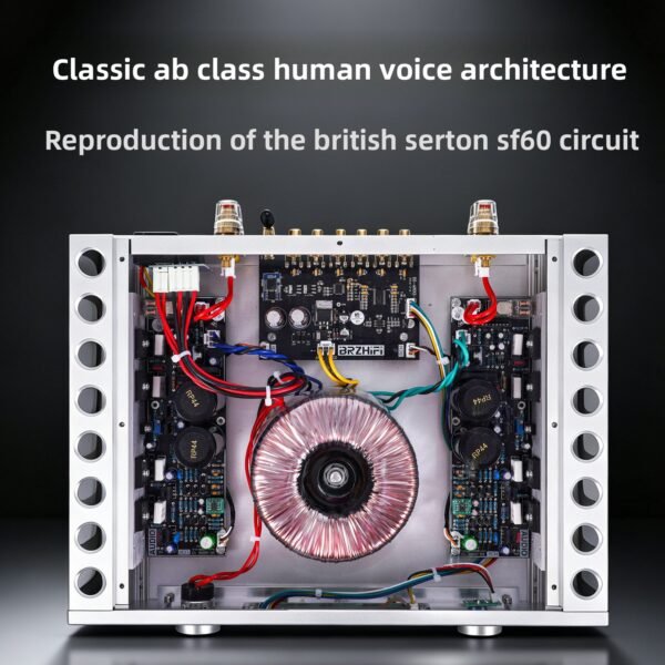 1002 BRZHIF Home Merging Power Amplifier BZ-A600i Reprinted UK SF60 Bluetooth 6.2 Full Remote Control