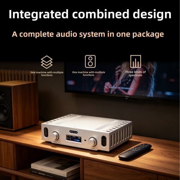 1005 BRZHIF Home Merging Power Amplifier BZ-A600i Reprinted UK SF60 Bluetooth 6.2 Full Remote Control