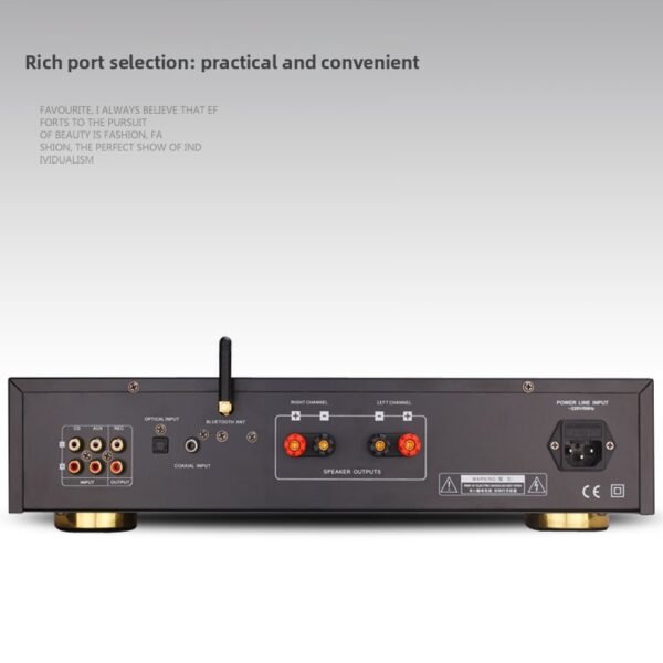 BERLASSE TS-1A HIFI2.0 Dual Channel Stereo Home Speaker Power Amplifier Double Ring Niu Bluetooth 5.0 Remote Control