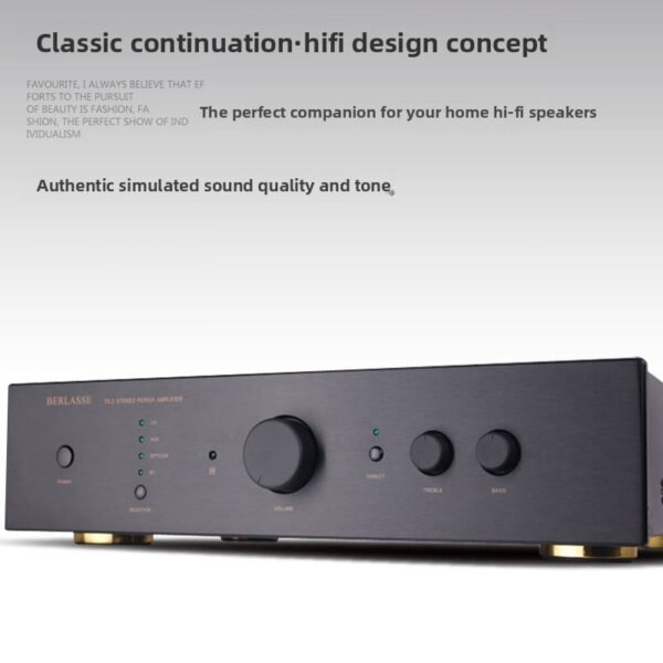 BERLASSE TS-2 HiFi High Fidelity High Power Amplifier Fever 2.0 Home Bluetooth Remote Control Imported Components Newly Upgraded