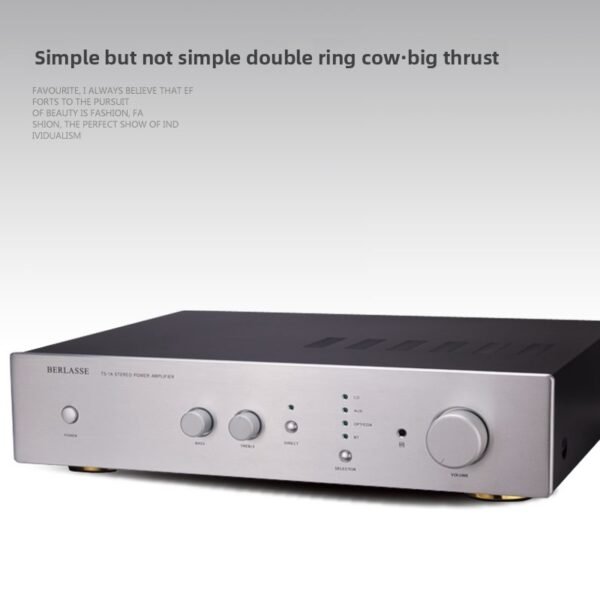 BERLASSE TS-1A HIFI2.0 Dual Channel Stereo Home Speaker Power Amplifier Double Ring Niu Bluetooth 5.0 Remote Control